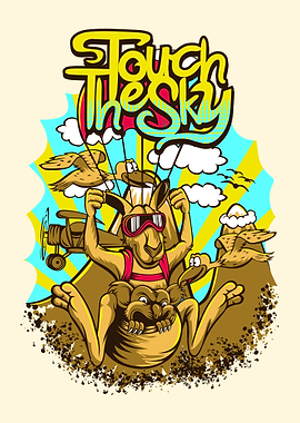 Kangaroo parachute jump