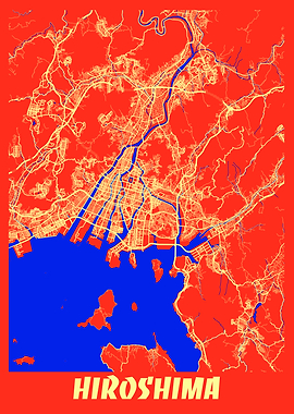 Hiroshima Retro City Map