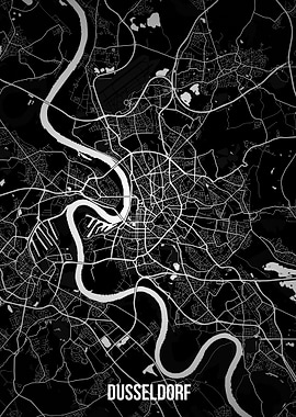 Dusseldorf dark map