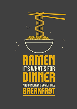 Funny Ramen Dinner Lunch