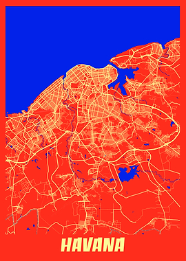 Havana Retro City Map