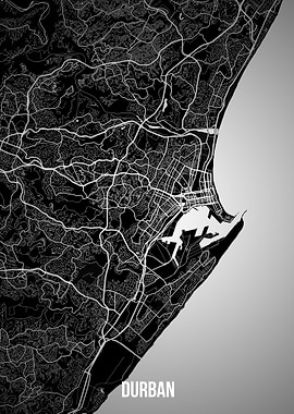 Durban dark map