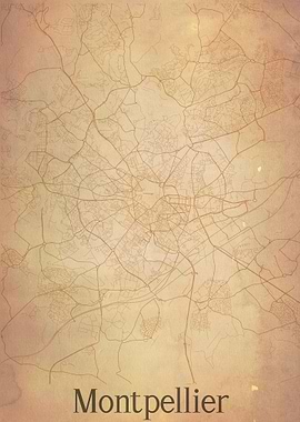 Montpellier France Map