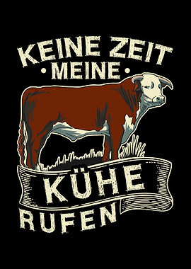 Keine Zeit Kuh Ruft Bauer