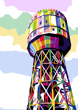 POP ART BIG WATER TOWER