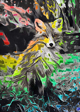 Glitch Liquid Fox