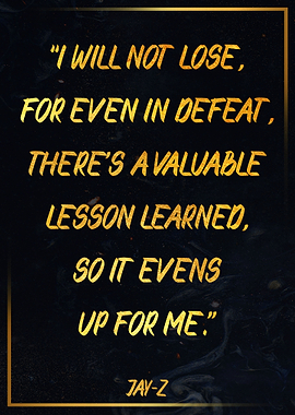 JAYZ Golden Gold Poster