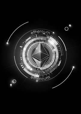 Ethereum Coin abstract