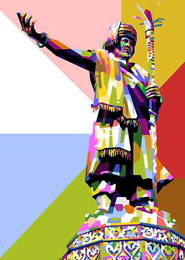LANDMARK STATUE POP ART