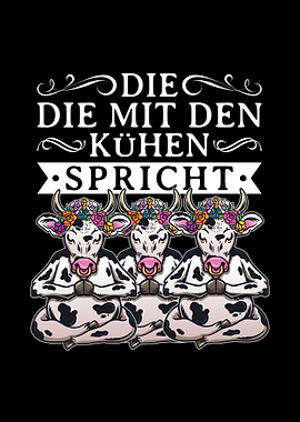Lustiger Yoga Kuh Spruch
