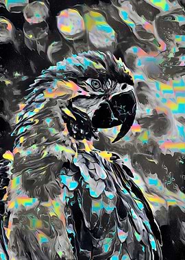 Glitch Liquid Parrot