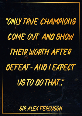 Sir Alex Ferguson Gold Art