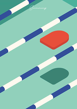 Swimming Wall Poster