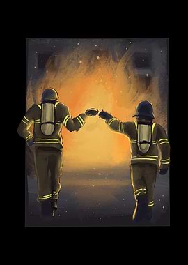 FIREFIGHTERS FIST BUMP