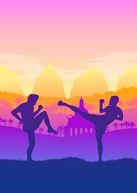 Kick Boxing Wall Poster