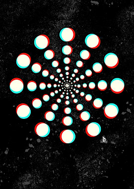 Glitch Geometric Circle