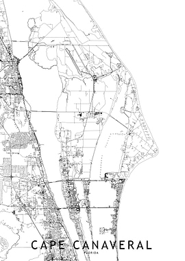 Cape Canaveral Map