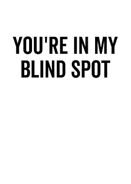 Youre In My Blind Spot