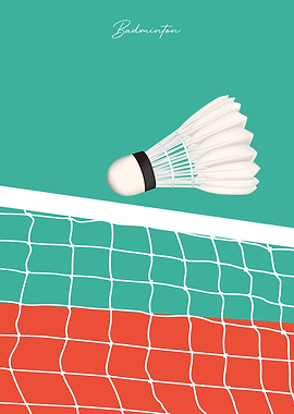 Sports Badminton Wall Art