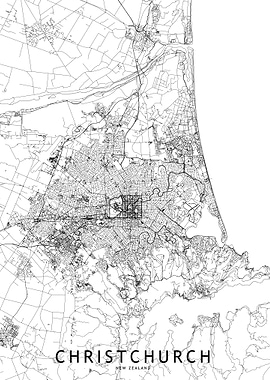 Christchurch Map