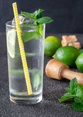Glass of mojito