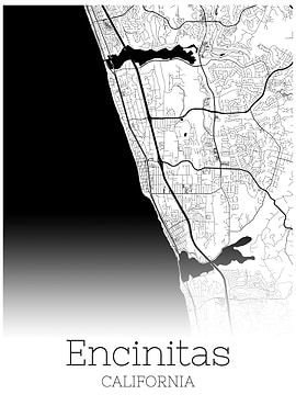 Encinitas California map