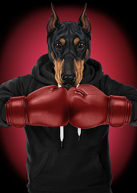 Boxer Doberman