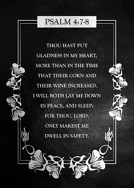 Psalm 4 7 8