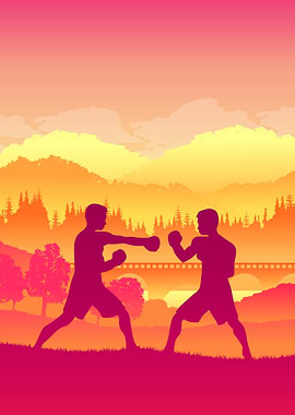 Sports Boxing Wall Art