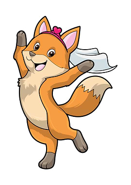 Fox Bride Veil Heart