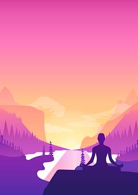 Yoga Meditation Wall Art
