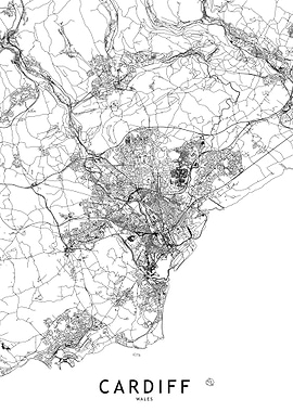 Cardiff Map
