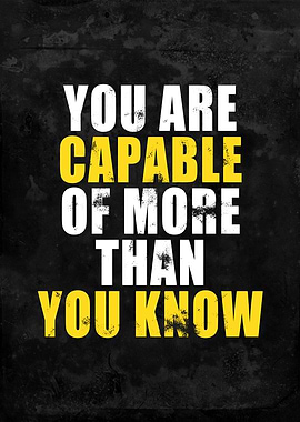 You Are Capable