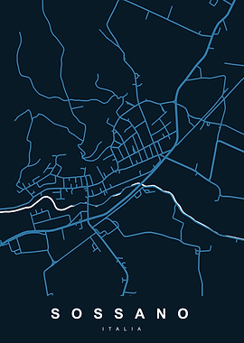 SOSSANO City Map Italia