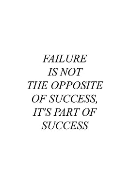 Failure is part of Success