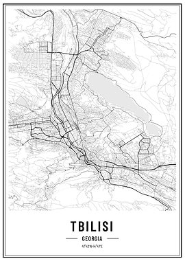 Tbilisi Georgia streetmap