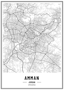 Amman Jordan streetmap