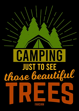 Camping in the woods