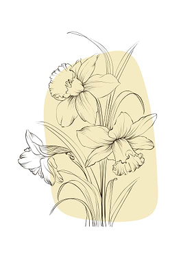 Abstract Flower Narcissus