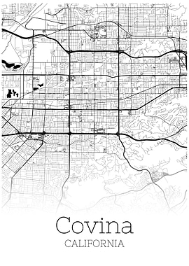 Covina Califronia city map