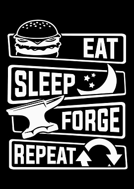 Blacksmith Forging Metal