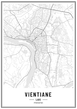 Vientiane Laos Streetmap