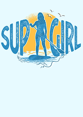 Standup Paddle Board Retro