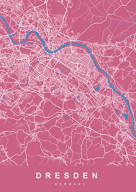 DRESDEN City Map Germany