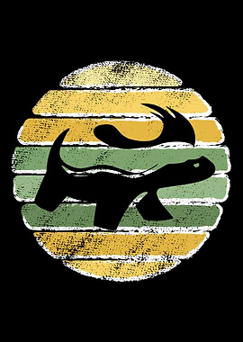 Retro Vintage Honey Badger