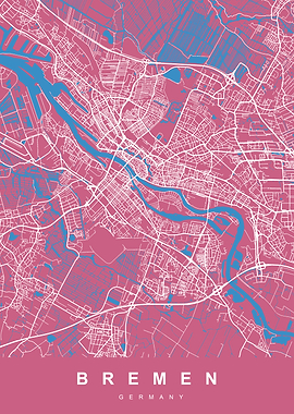 BREMEN City Map Germany