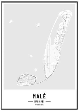 Male maldives streetmap