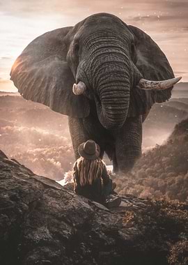 Giant Brown Elephant
