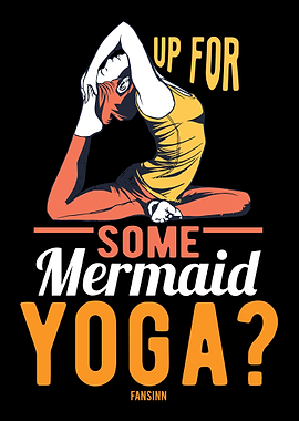 Mermaid Yoga woman mother