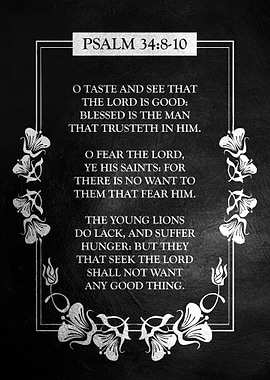 Psalm 34 8 10